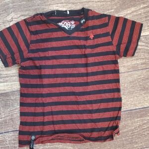 LRG Striped Red and Black Kids tShirt sz 6